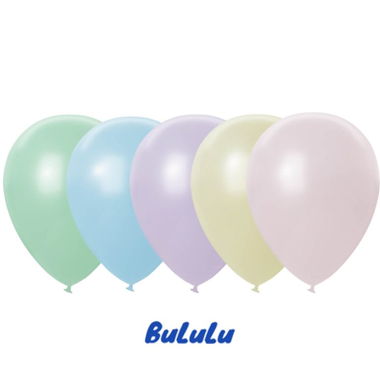 004 Macaron Mix Bululu Latex Balloons