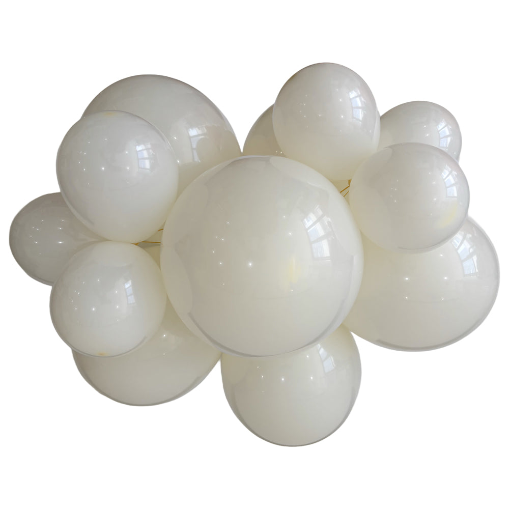 284 Bululu Ivory White Latex Balloons