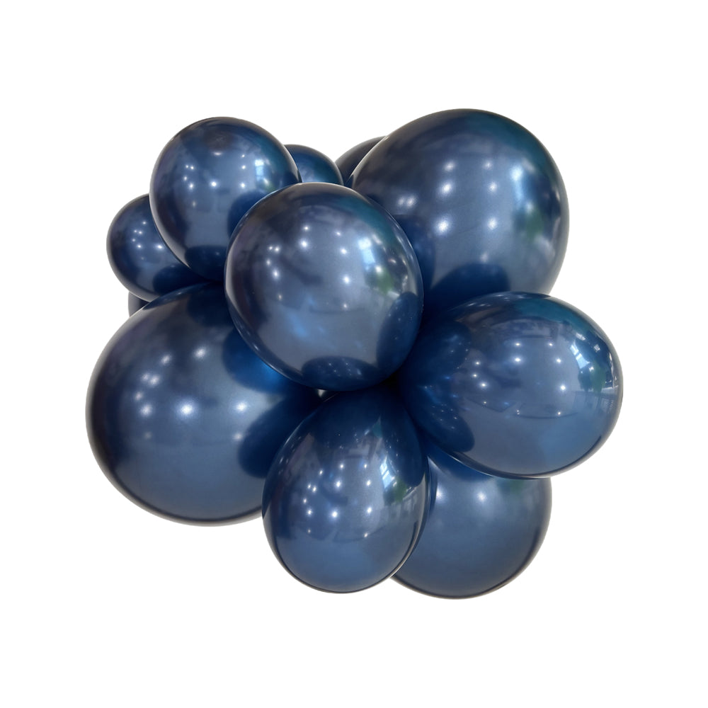 529 Pearl Navy Blue Bululu Latex Balloons
