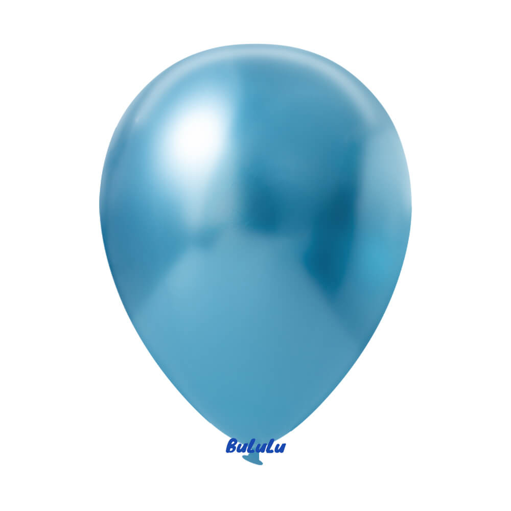 Chrome Blue Balloons