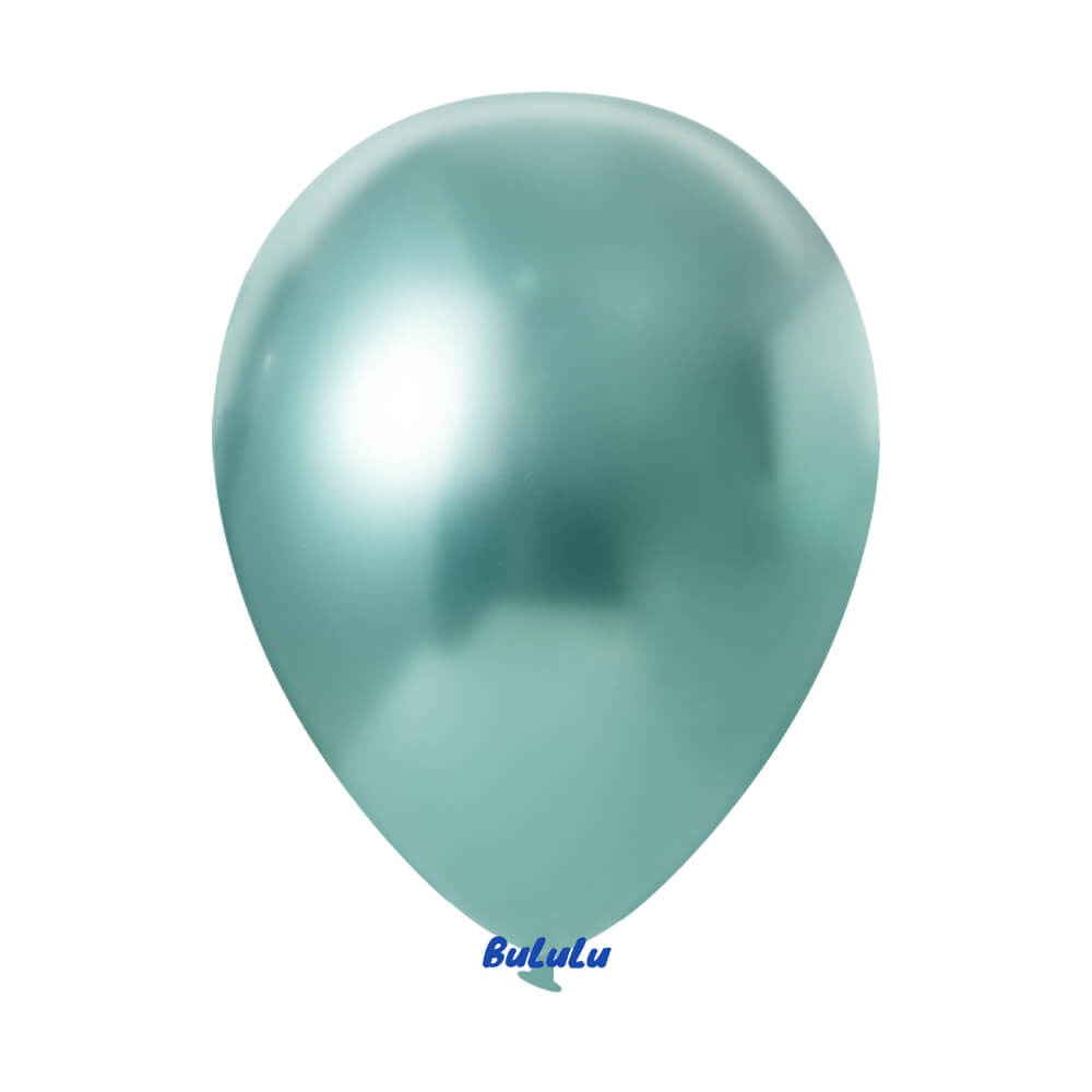 Chrome Green Balloons