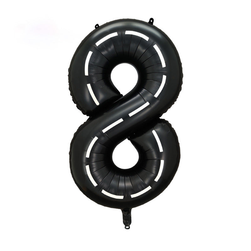 40" Race Track Jumbo Foil Numbers