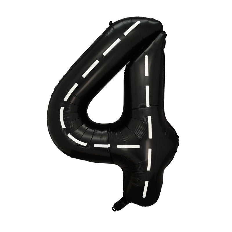 40" Race Track Jumbo Foil Numbers