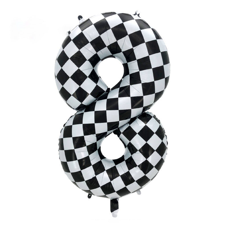 40" Checkered Foil Numbers