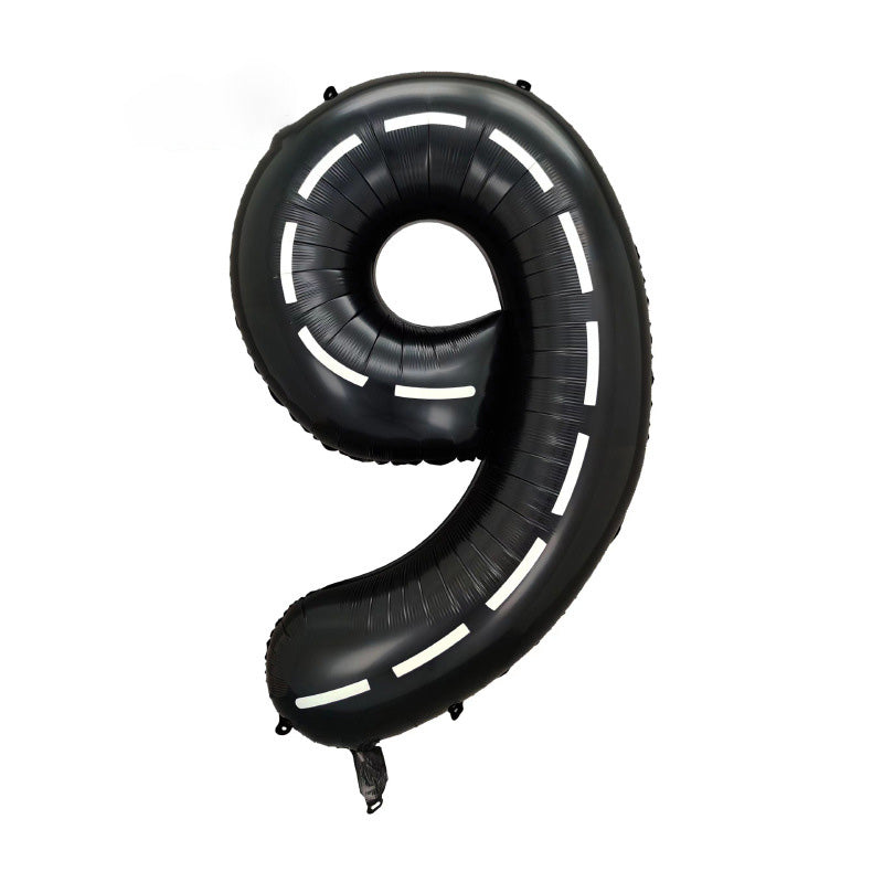 40" Race Track Jumbo Foil Numbers