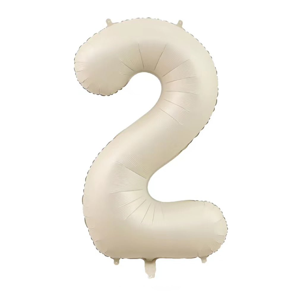 40" Cream Jumbo Numbers