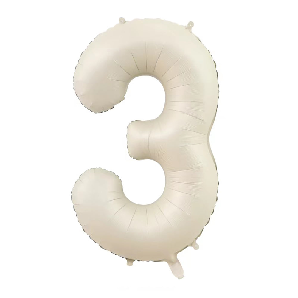 40" Cream Jumbo Numbers