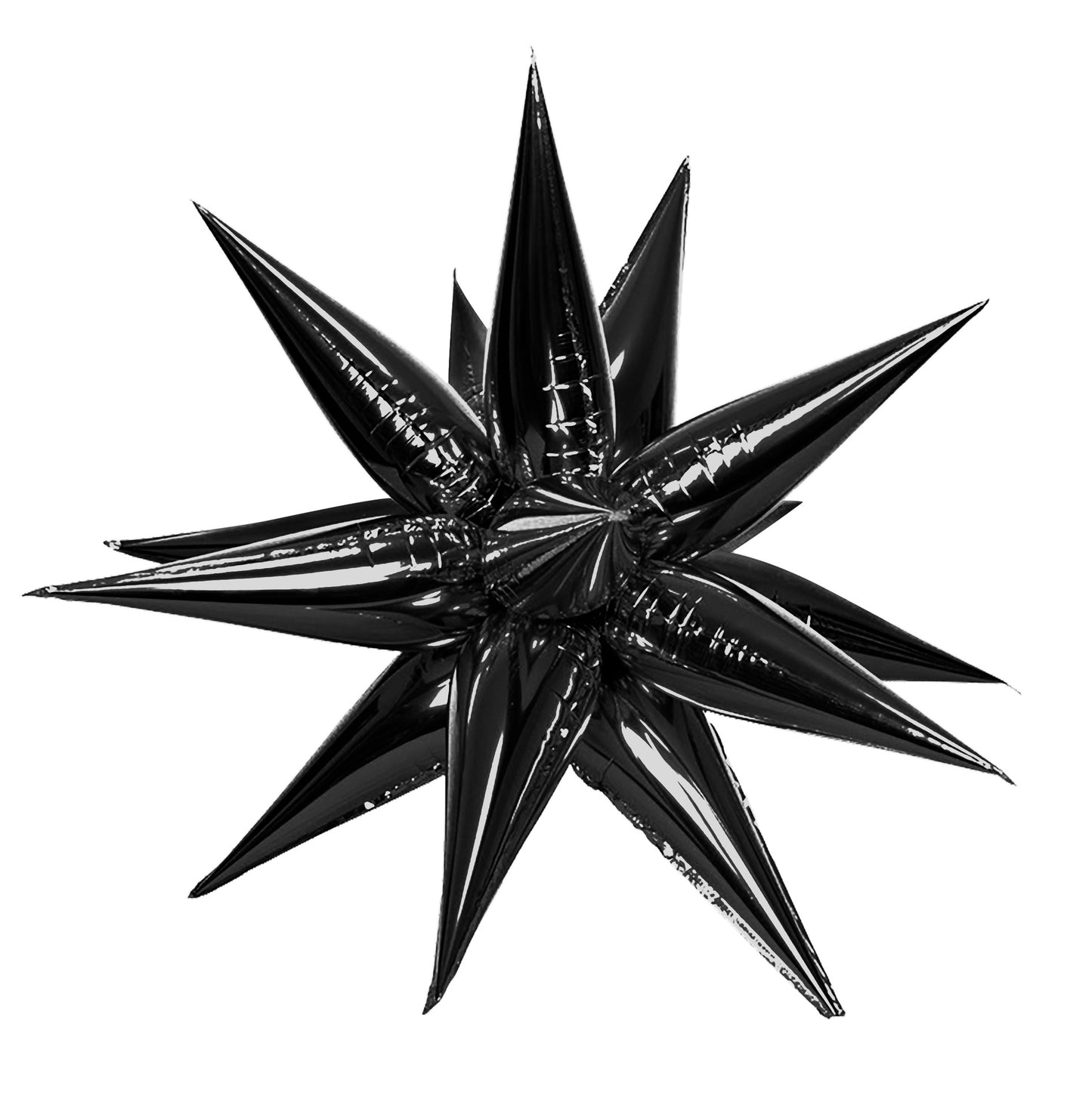 Bululu 40" Black Starburst Balloon