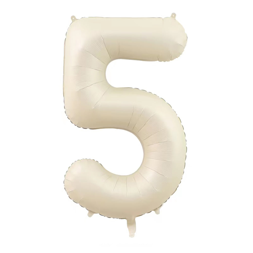 40" Cream Jumbo Numbers