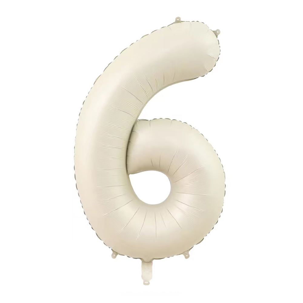 40" Cream Jumbo Numbers