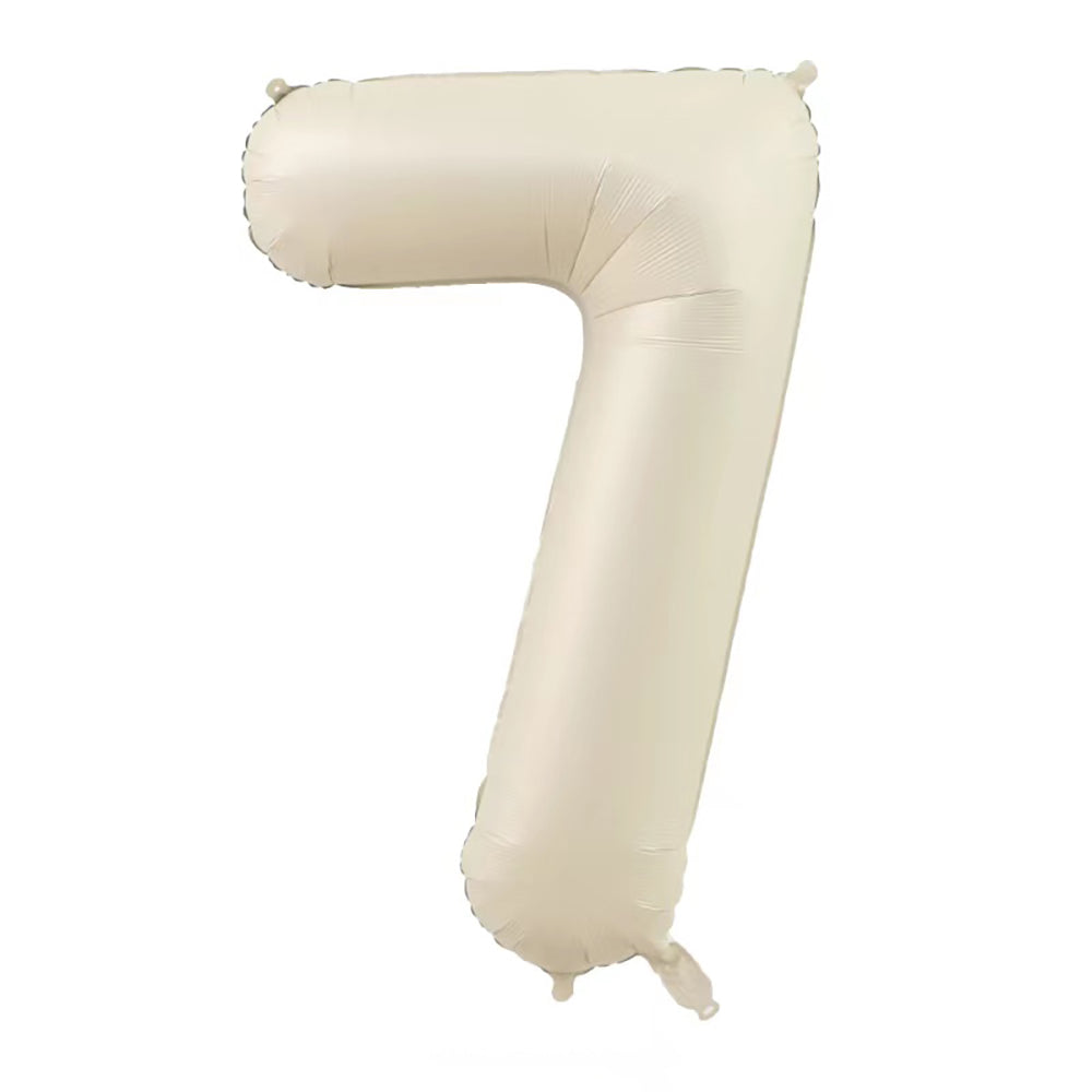 40" Cream Jumbo Numbers