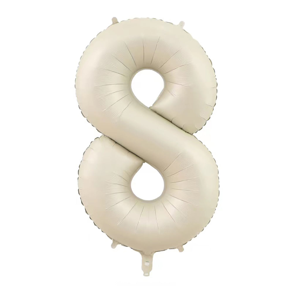 40" Cream Jumbo Numbers