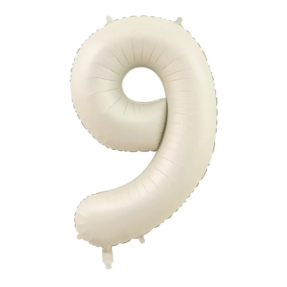 40" Cream Jumbo Numbers