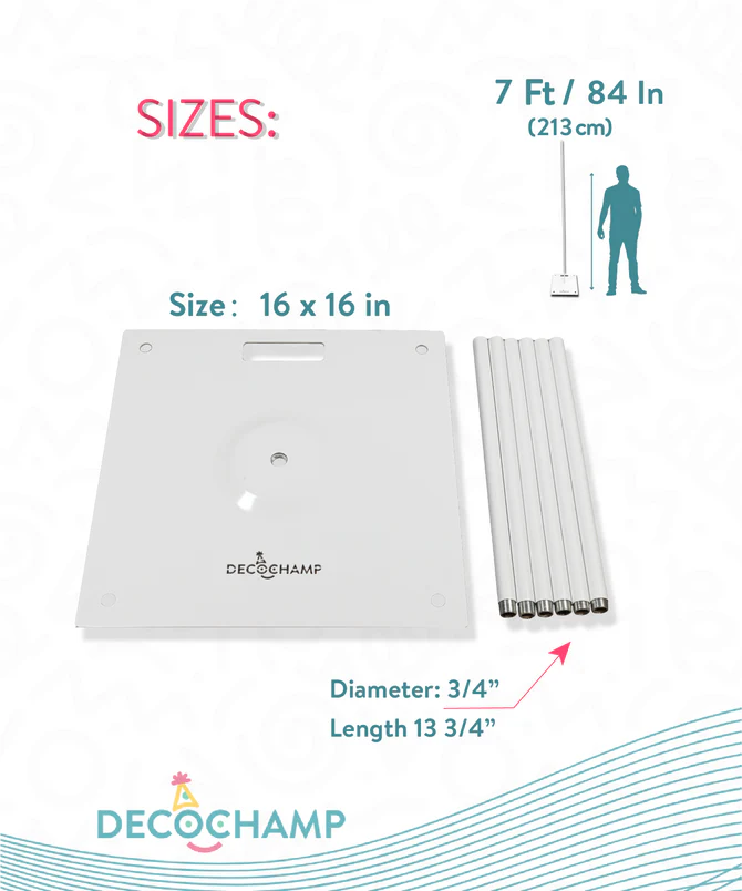 DecoBase (7ft Tall) Decochamp Balloon Base