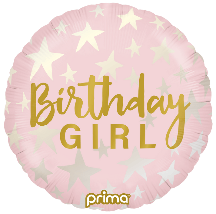 18” Birthday Girl Stars Pink
