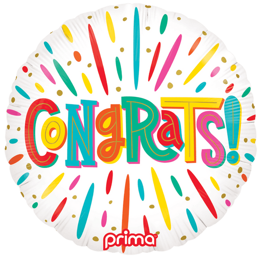 18" Colorful Congrats