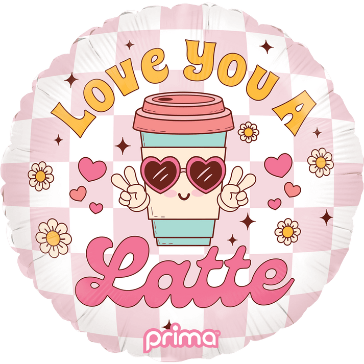 18" Round Love You A Latte
