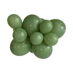 208 Avocado Green Bululu Latex Balloons