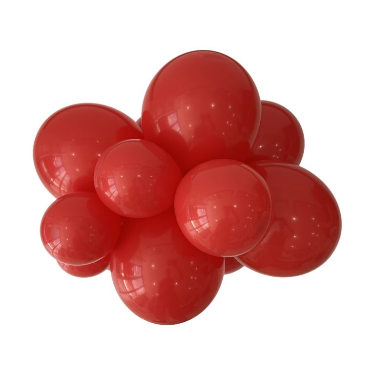 221 Red Bululu Latex Balloons