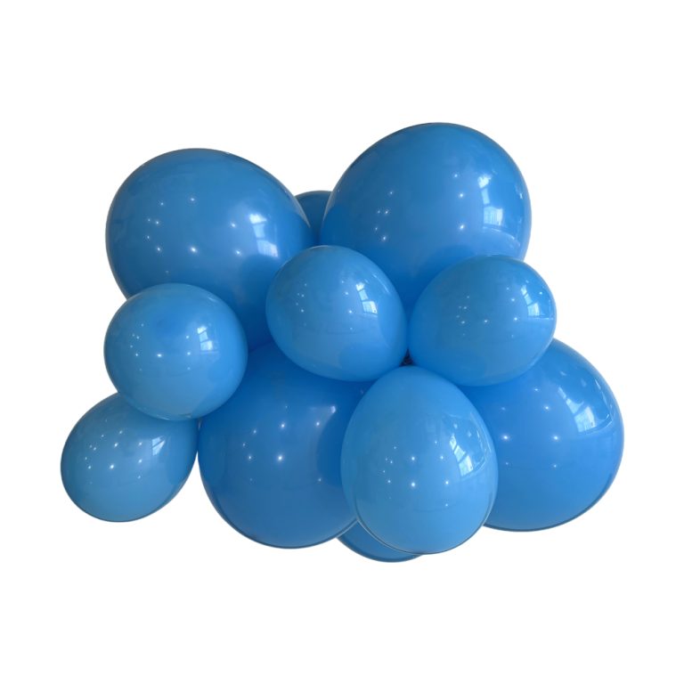 222 Medium Blue Bululu Latex Balloons