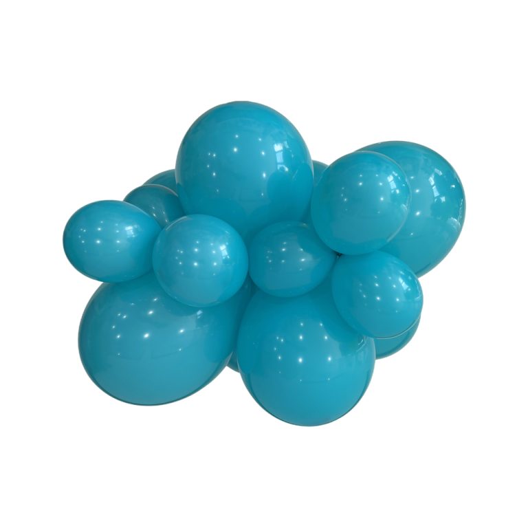 226 Lake Blue Bululu Latex Balloons
