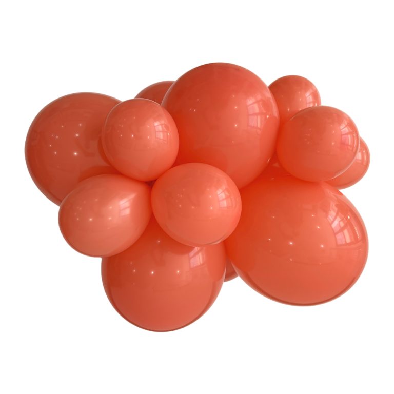 228 Coral Bululu Latex Balloons