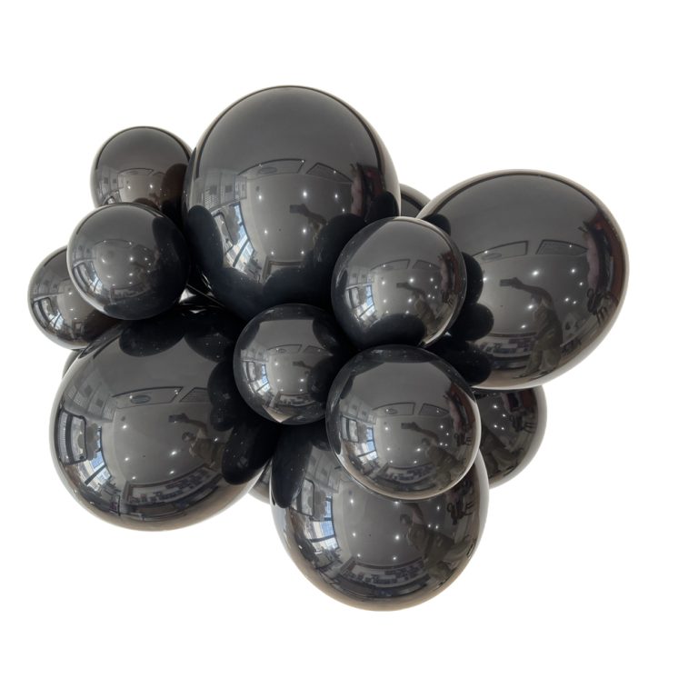 261 Bululu Black Latex Balloons