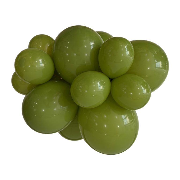 302 Olive Green Bululu Latex Balloons
