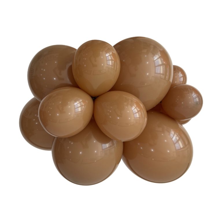 306 Bululu Light Brown Latex Balloons