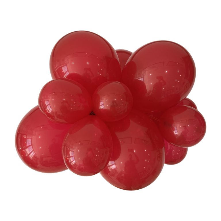 413 Crystal Rose Red Bululu Latex Balloons
