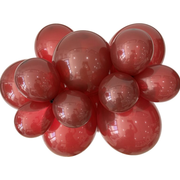 414 Crystal Wine Red Bululu Latex Balloons