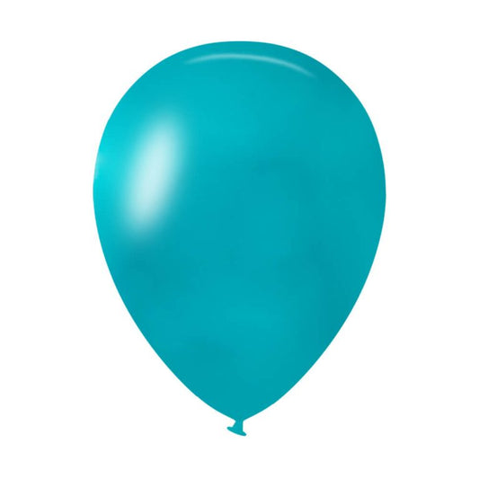 415 Teal Blue Bululu Latex Balloons