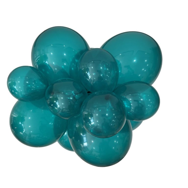 415 Teal Blue Bululu Latex Balloons