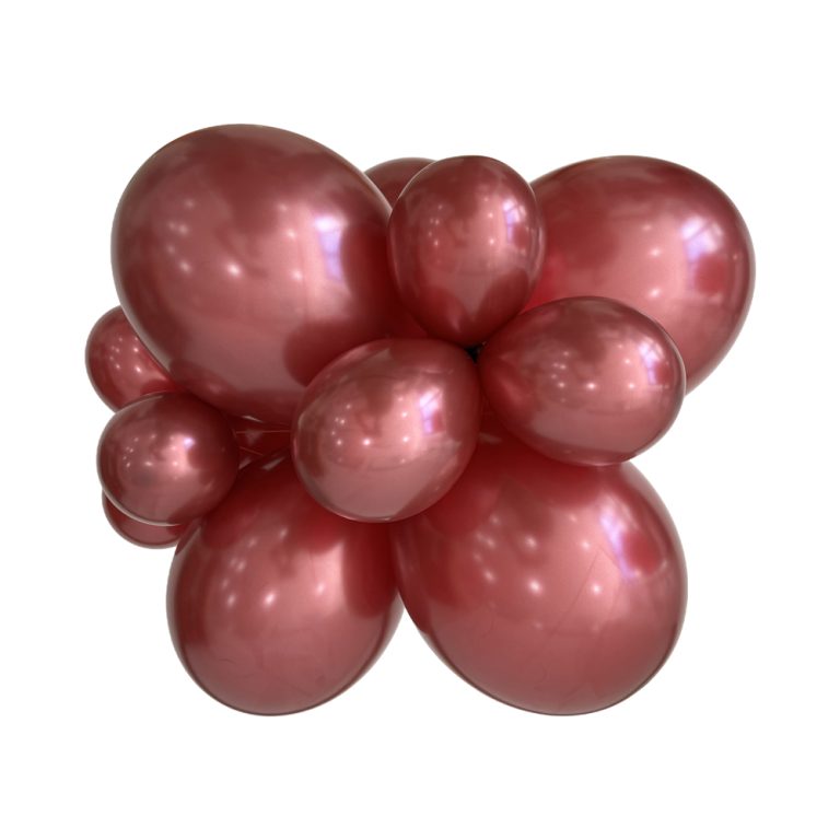 528 Pearl Wine Red Bululu Latex Balloons