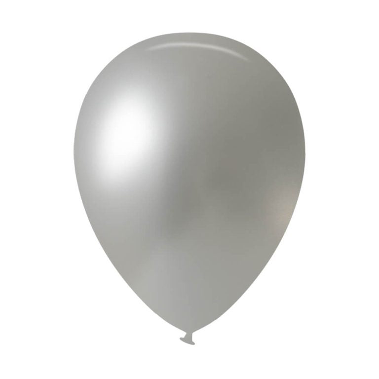591 Pearl Silver Bululu Latex Balloons