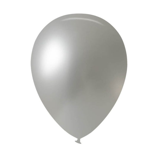 591 Pearl Silver Bululu Latex Balloons