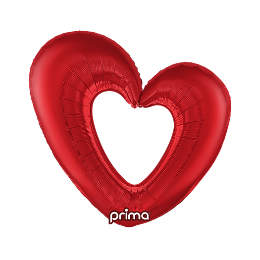 40" Red Open Heart
