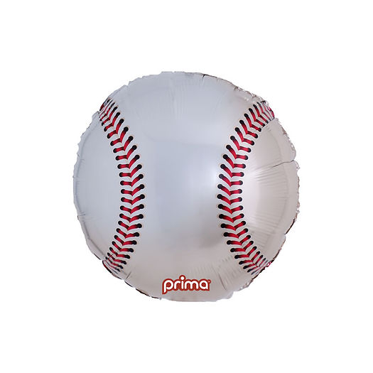 18" Round Baseball Foil Balloon
