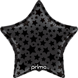 18" Star Black Shiny & Matte Stars