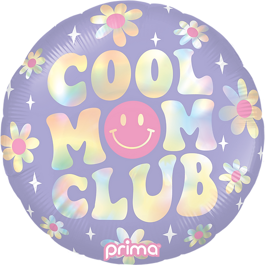 18" Round Cool Mom Club Holographic