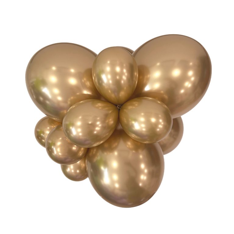 711 Chrome Gold Bululu Latex Balloons