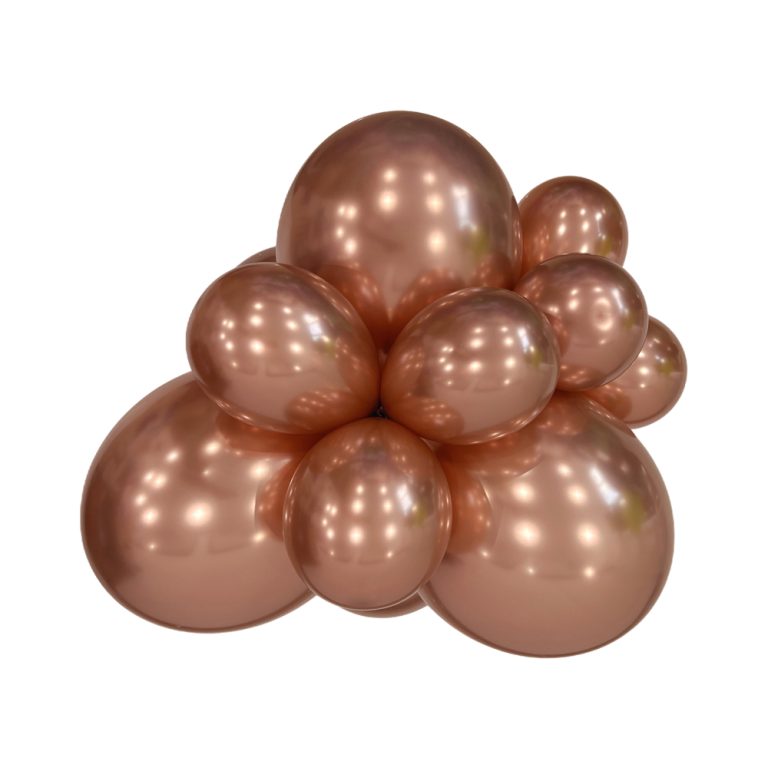 715  Chrome Rose Latex Balloon