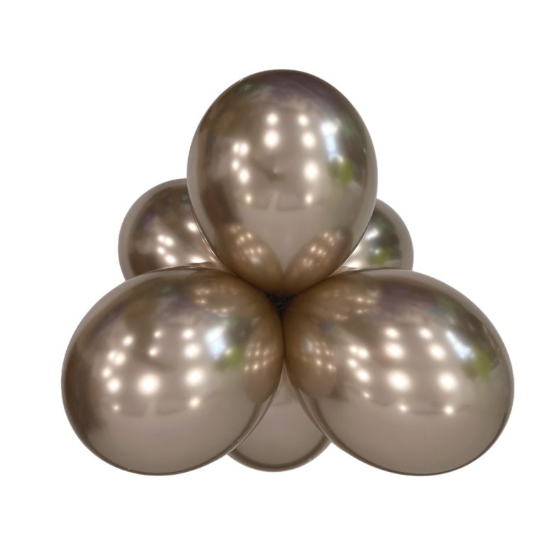 718 Chrome Pale Gold  Bululu Latex Balloons