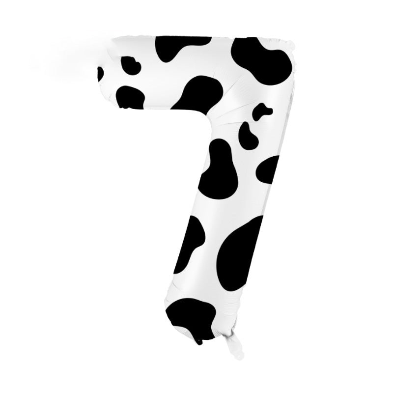 40" Cow Print Foil Number