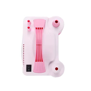 Mini Electric Balloon Pump 600W Balloon Blower Inflator with Dual Nozzle Pink and White - Light Pink