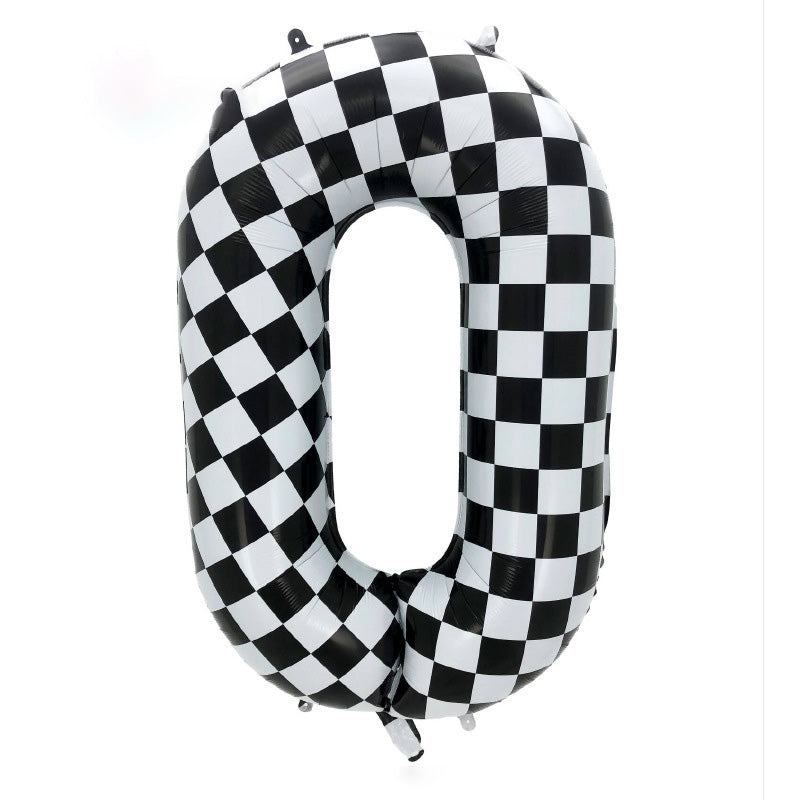 40" Checkered Foil Numbers