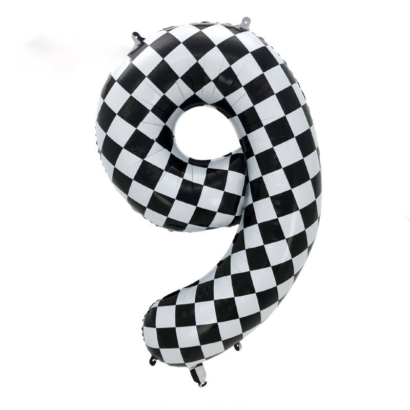 40" Checkered Foil Numbers