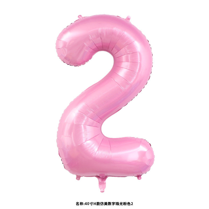 40" Light Pink Jumbo Numbers