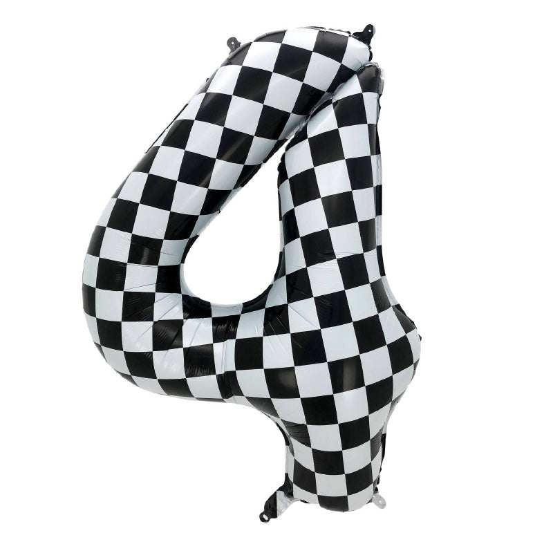 40" Checkered Foil Numbers