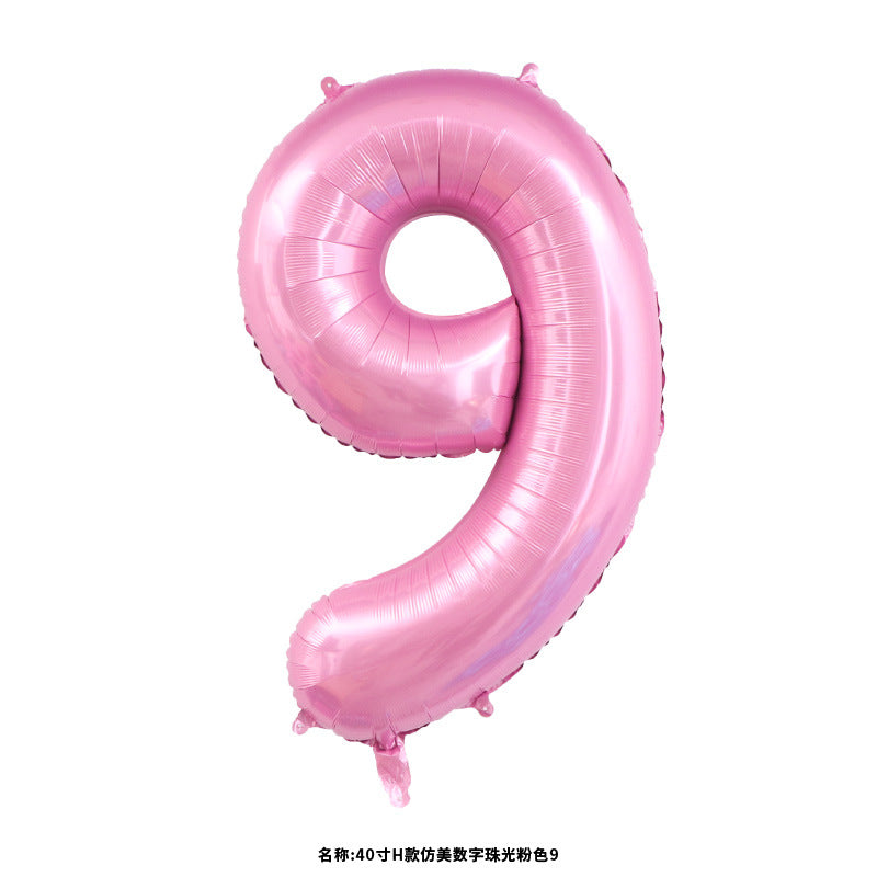 40" Light Pink Jumbo Numbers
